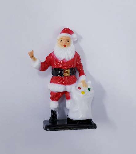Santa and Toy Sack Christmas Cake Topper - Click Image to Close
